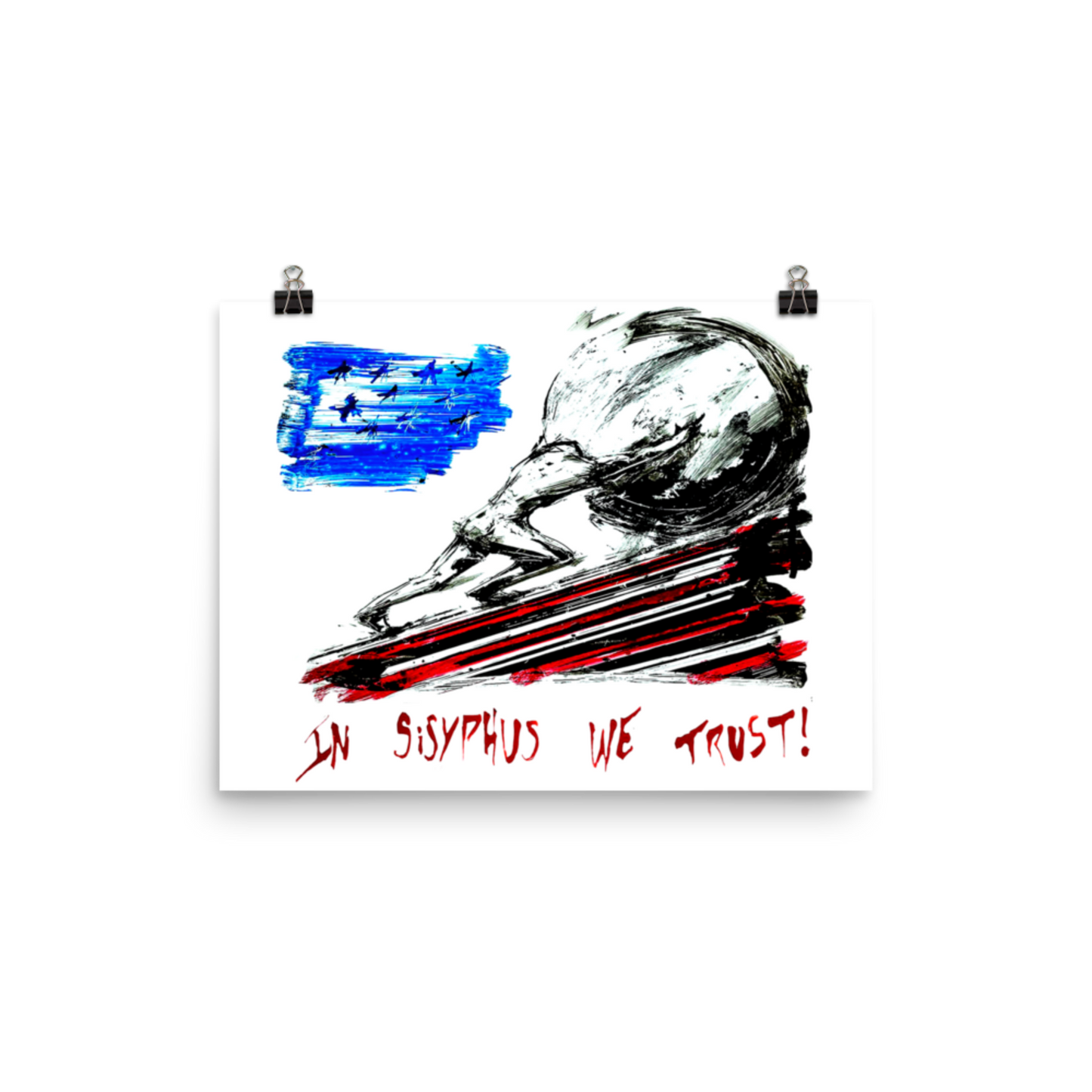 Print of Florida Man 2054 In Sisyphus We Trust Graffiti