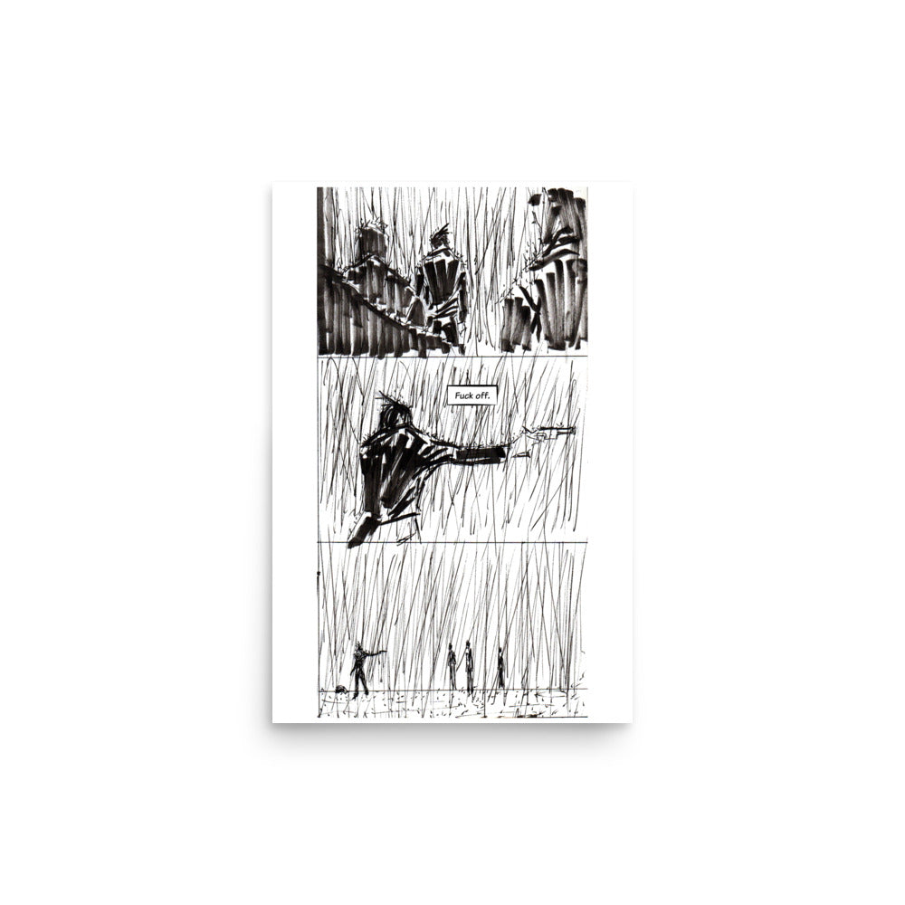 Print of Florida Man 2054 Cover Panels. 5x7. 8x10. 12x18.