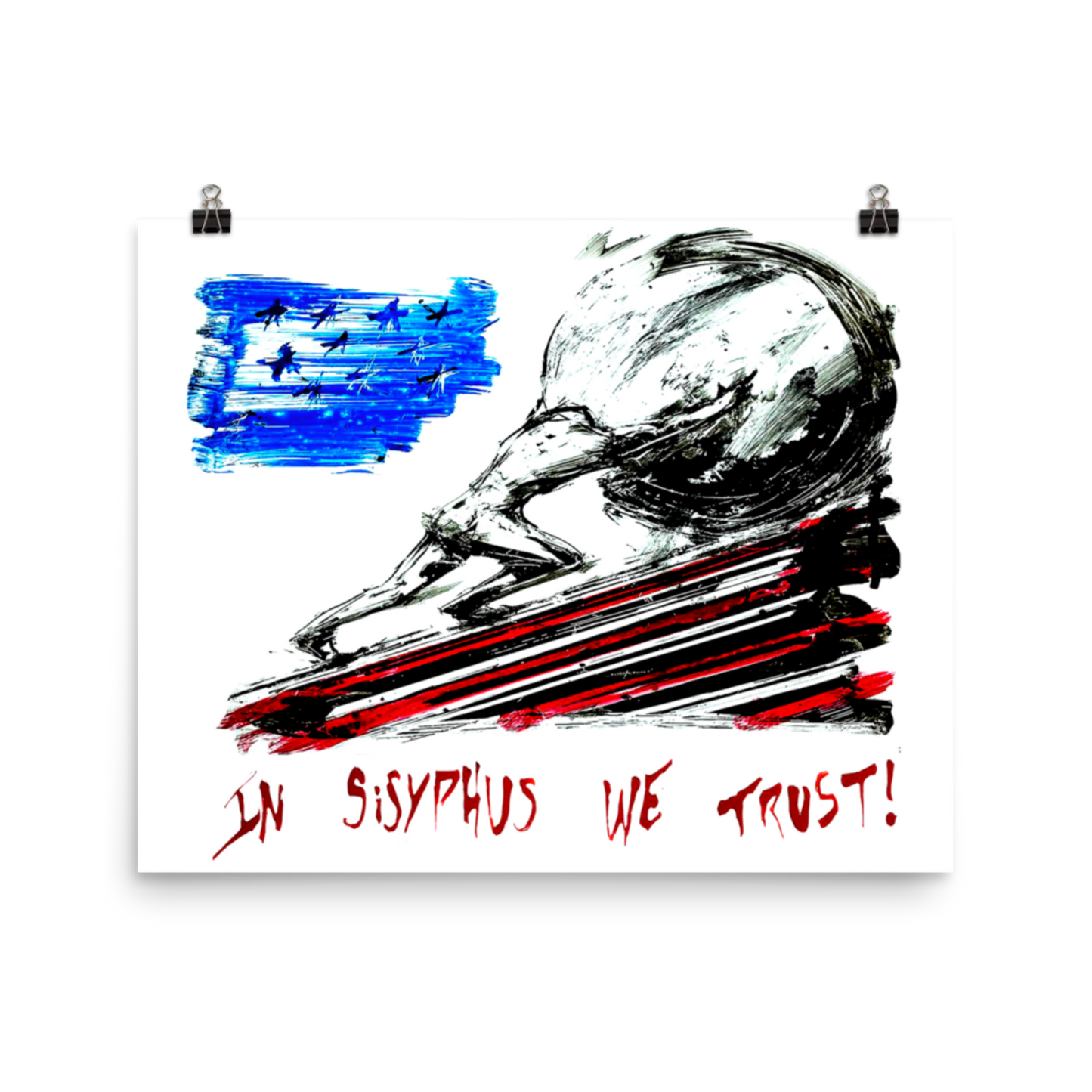 Print of Florida Man 2054 In Sisyphus We Trust Graffiti