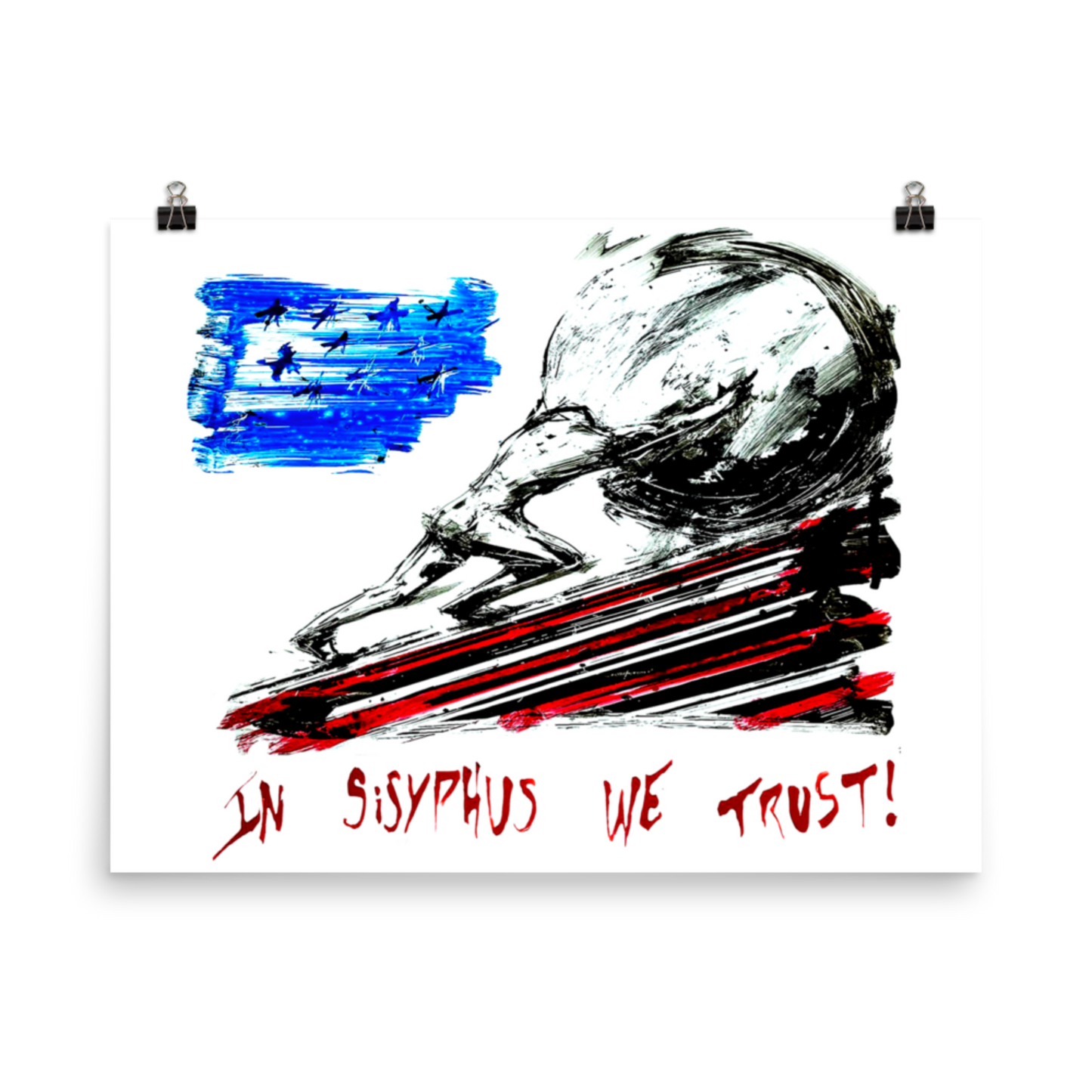 Print of Florida Man 2054 In Sisyphus We Trust Graffiti