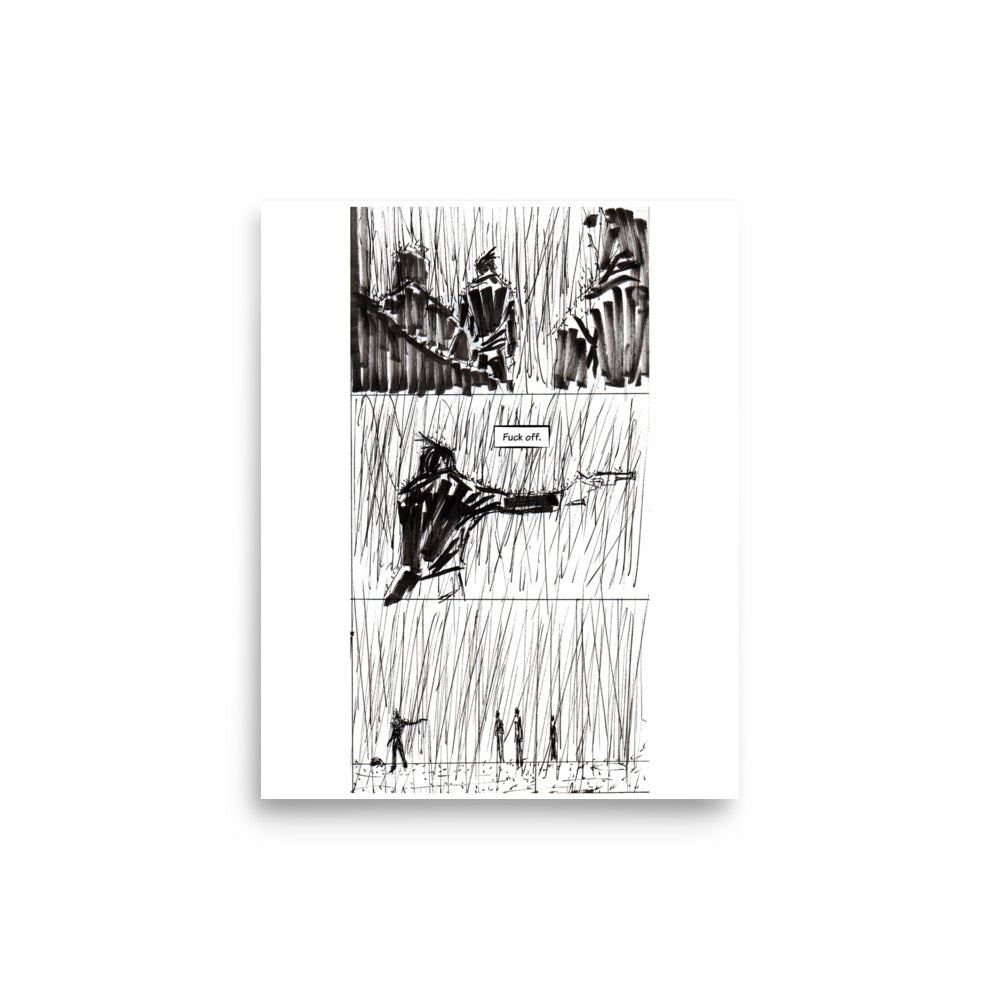 Print of Florida Man 2054 Cover Panels. 5x7. 8x10. 12x18.