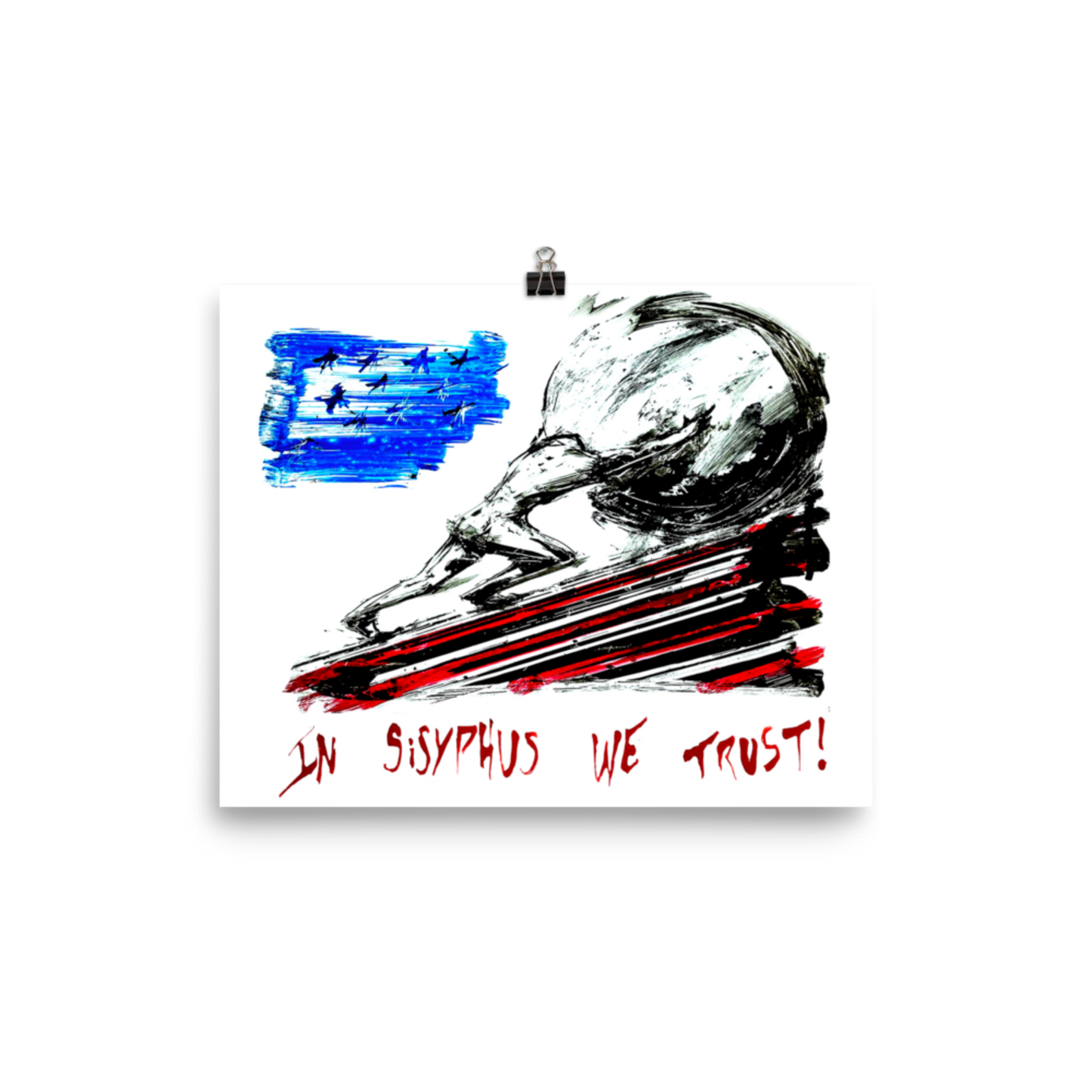 Print of Florida Man 2054 In Sisyphus We Trust Graffiti
