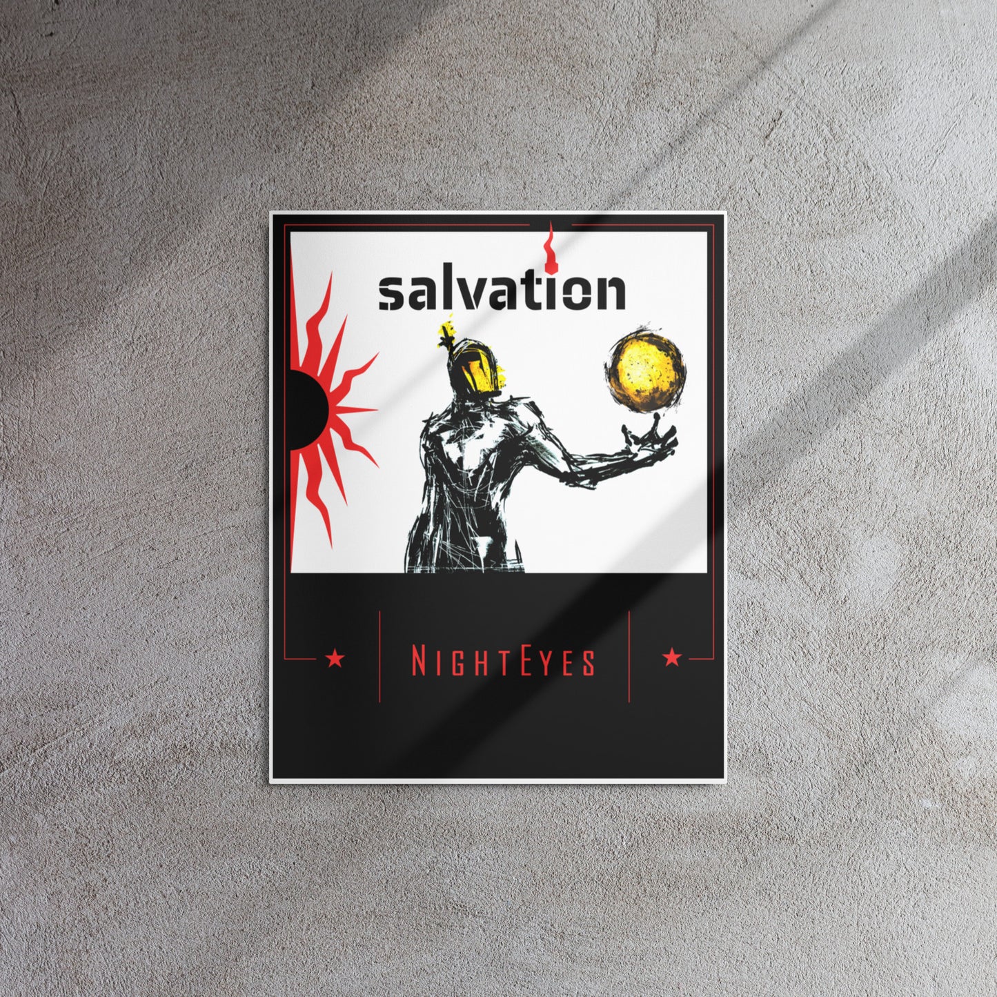 Metal Print of Florida Man 2054 Praetorian Salvation Propaganda.