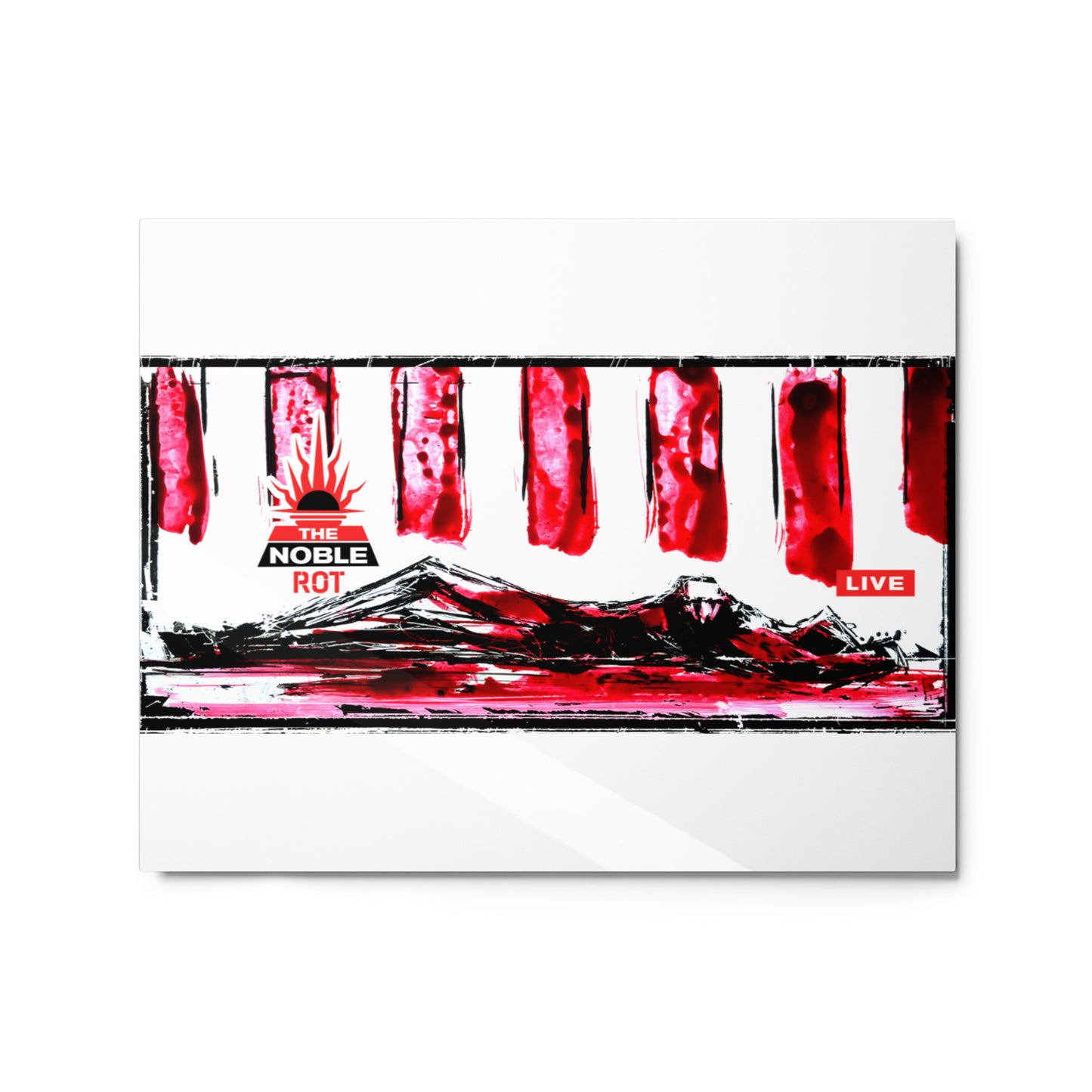 Metal print of Florida Man 2054, The Noble Rot Network Live.