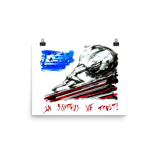 Print of Florida Man 2054 In Sisyphus We Trust Graffiti